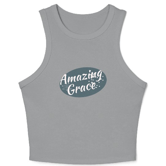 Amazing Grace Christian design Crop Tank Top