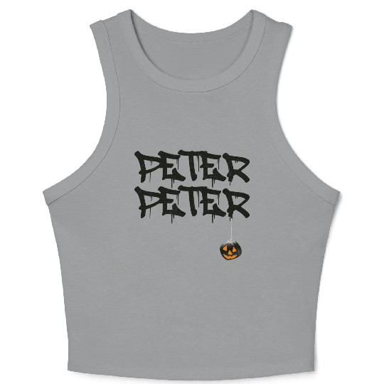 Pumpkin Peter Halloween Costume Scary Crop Tank Top
