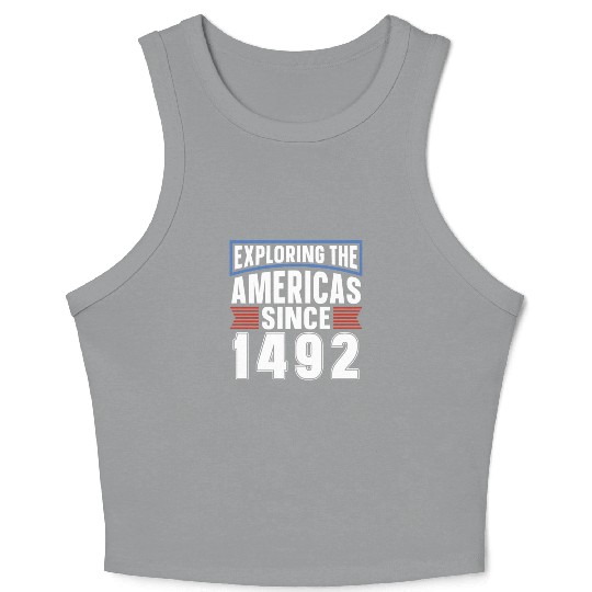 Columbus Day 1492 Crop Tank Top