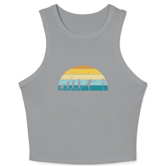 Disc Golf Disc Golfing Player Ultimate Frisbee Crop Tank Top