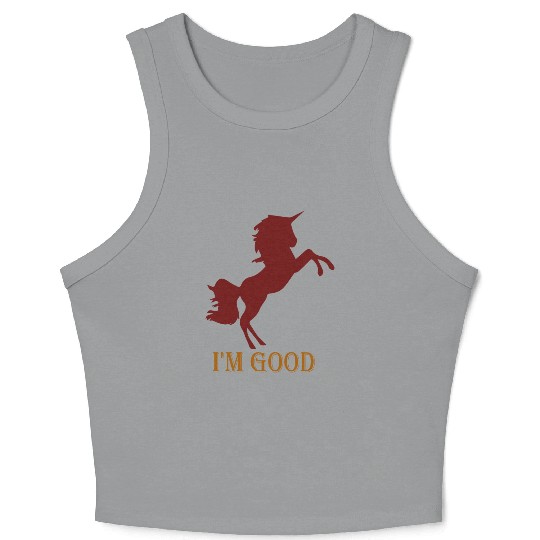 I'm fine Crop Tank Top