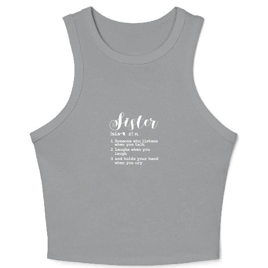 Sister Definition Crop Tank Top