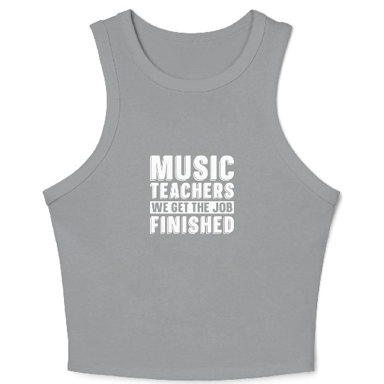 Music Teacher music nout Crop Tank Top