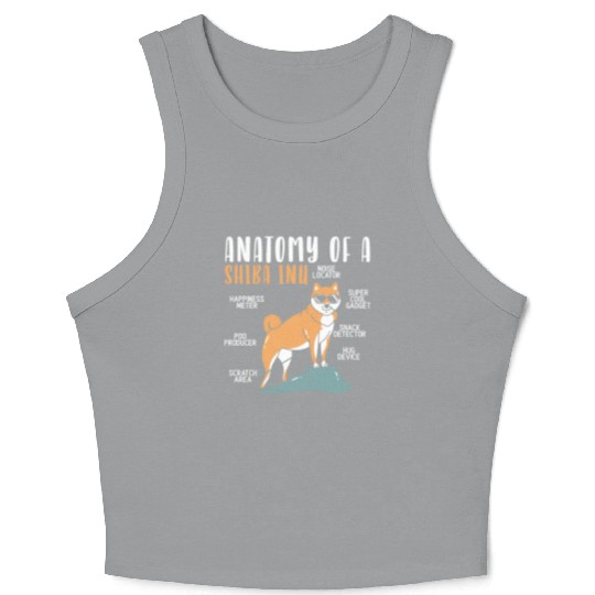 Shiba Inu Japanese Dog Lover Puppy Paw Love Crop Tank Top