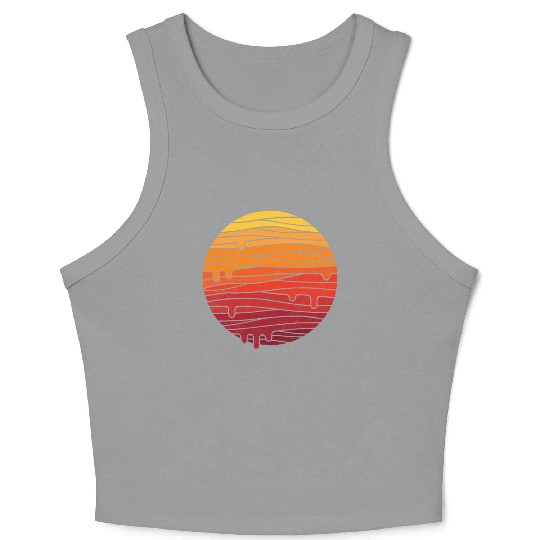 The Mountain Sun and Moon Crop Tank Top