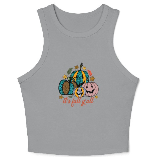 It s Fall Y all Sublimation 01 Crop Tank Top