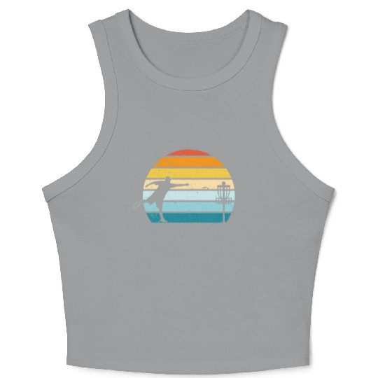 Disc Golf Disc Golfing Player Ultimate Frisbee Crop Tank Top