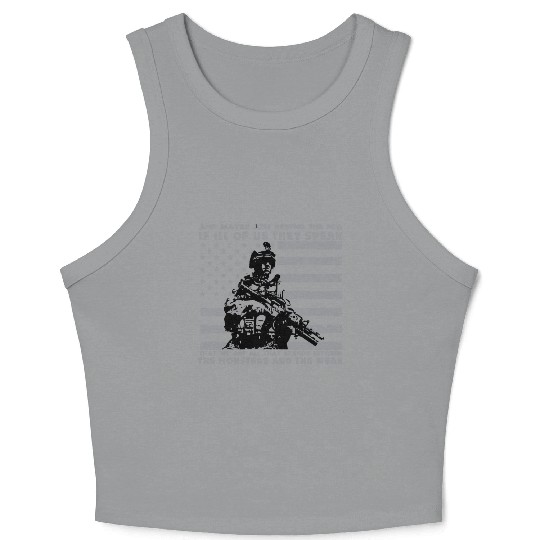 The Monsters And The Weak US Army Veteran Crop Tank Top