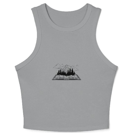 Gifts for Book Lovers, Books Literature Nature Crop Tank Top
