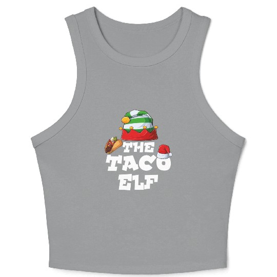 Gamer Elf Family Matching Christmas Group Pajama Crop Tank Top