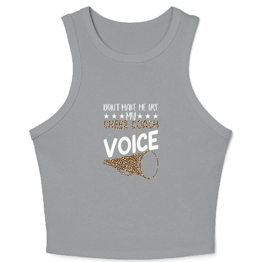 Cheer Coach Quote Ironic Lifestyle Witty Sarcastic Crop Tank Top