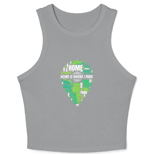 Sarcastic Wanderlust Drivers Saying Crop Tank Top