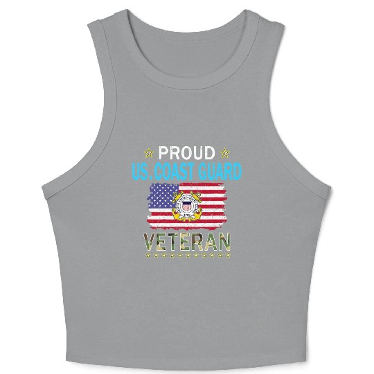 Coast Guard Veterans Day Us Coast Crop Tank Top