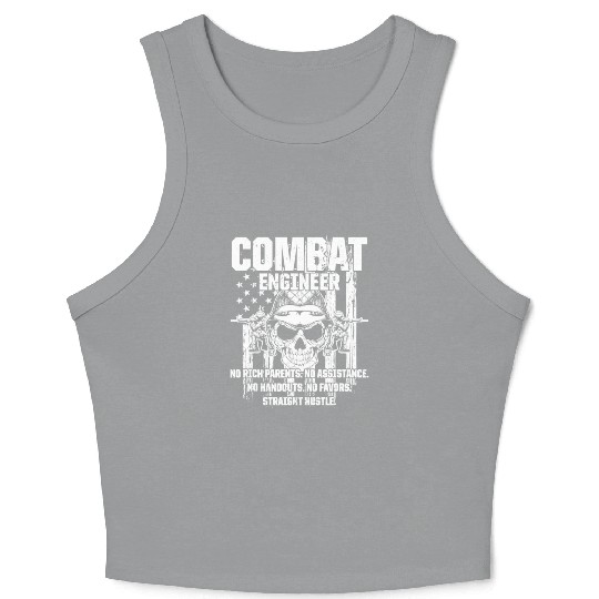 Combat Engineer Usa Military Sapper Crop Tank Top