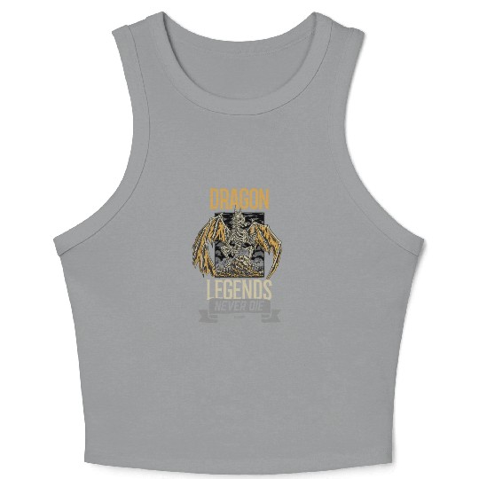 Dragon Legends Never Die Crop Tank Top