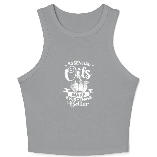 Essential Oil Diffuser Peppermint Aromatherapy Crop Tank Top