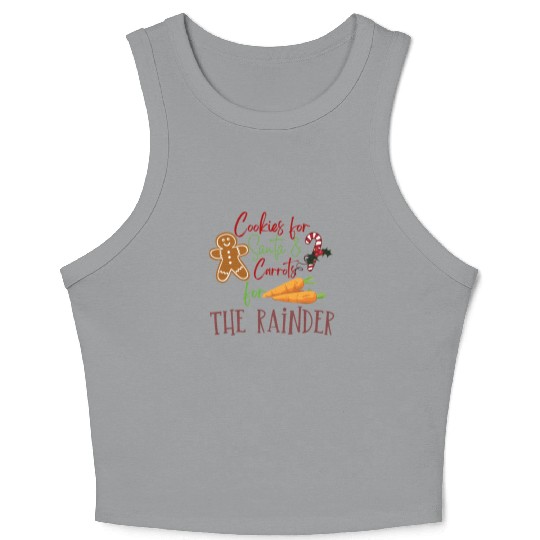 Cookies For Santa Graphic Crop Tank Top