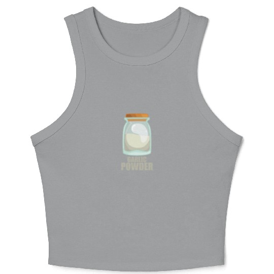 Garlic Powder Spice Flavor Food Cooking Crop Tank Top