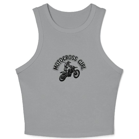 Dirtbike Girl Supercross Girl Enduro Off-road Moto Crop Tank Top