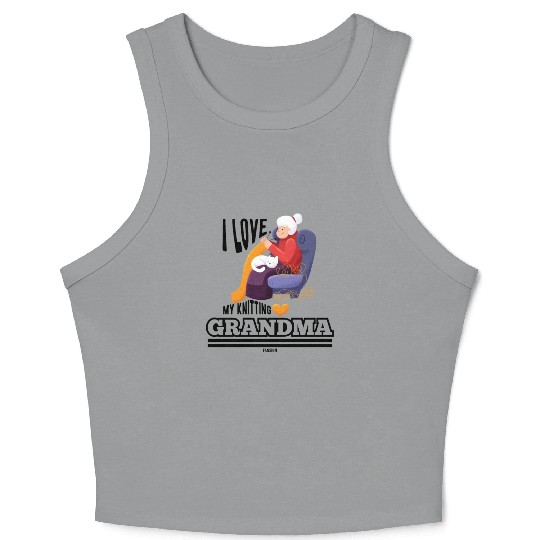 I Love My Grandma Crop Tank Top