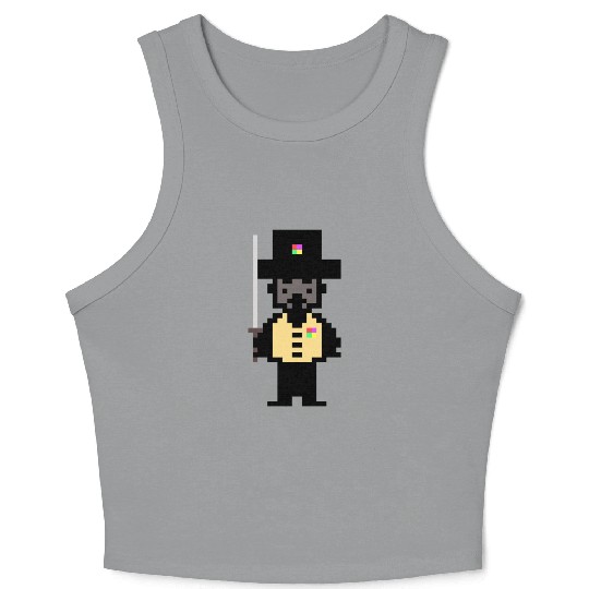Mister Magic Man With Sword Number 1 Crop Tank Top