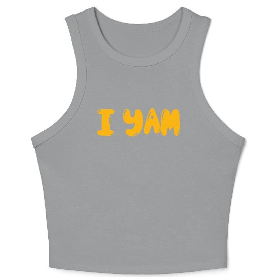I yam my sweet potato matching couple thanksgiving Crop Tank Top