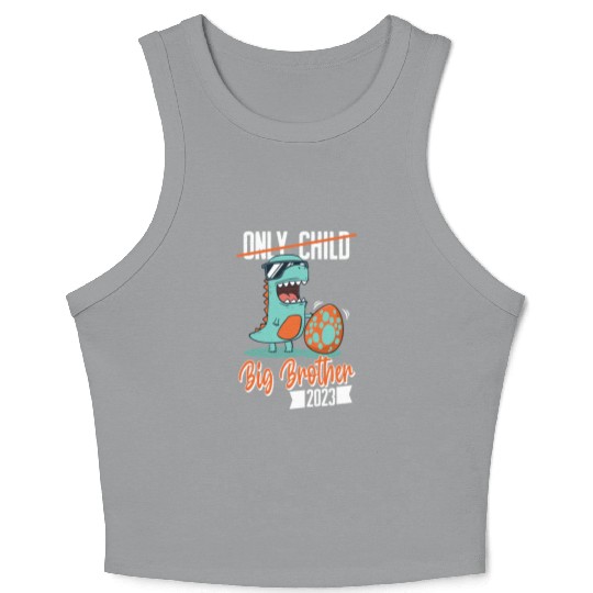 Only Child Dinosaur Baby Egg 2023 Big Brother Crop Tank Top