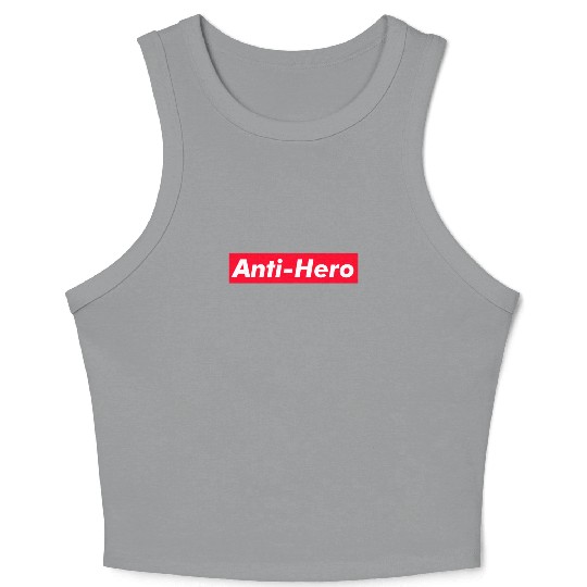Anti-Hero red boxx Text Gift Music Fan Lover Crop Tank Top