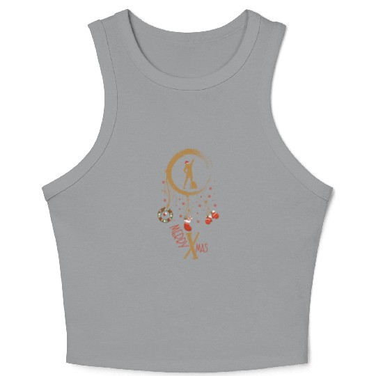 Winter dreamcatcher Christmas Hiking Crop Tank Top