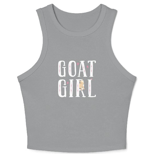 Goat Girl Goat Lover Crop Tank Top