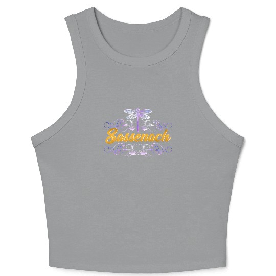 Sassenach Outlander Celtic Gaelic Dragonfly Crop Tank Top