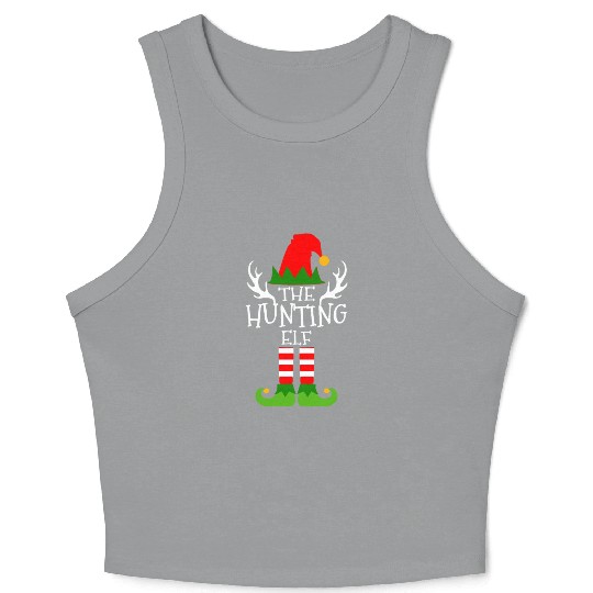 The Hunting Elf Group Matching Family Xmas Hunter Crop Tank Top