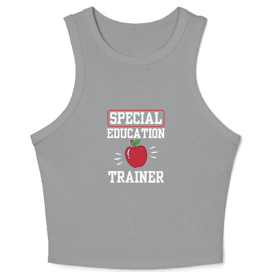 Special Education Trainer Sped Teacher Awareness Crop Tank Top