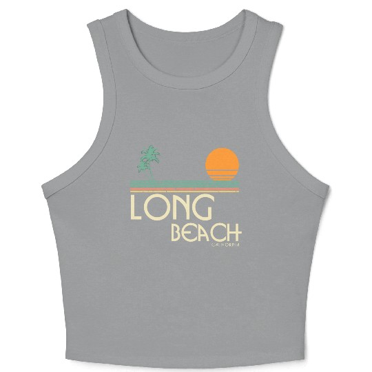 Vintage Long Beach California Crop Tank Top