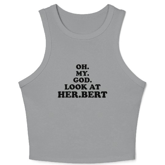 oh my god look at herbert design Crop Tank Top