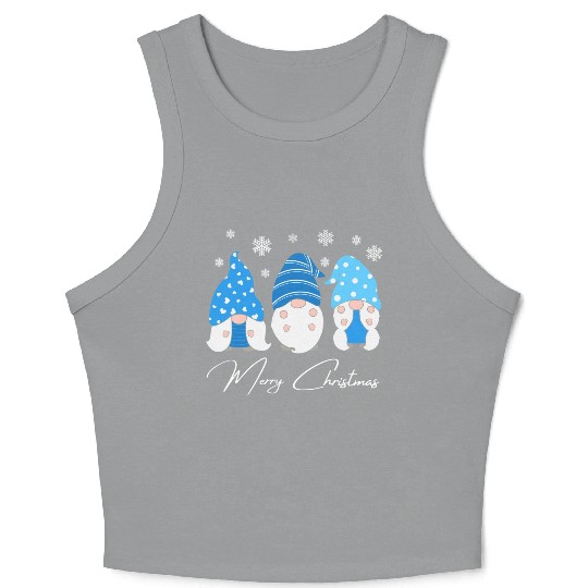 Gnomes family Crop Tank Top Christmas Crop Tank Top 2022 winter