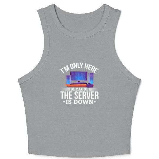 Humorous Computer Science IT Joke Crop Tank Top
