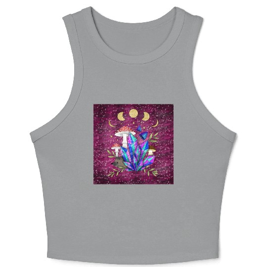 Hedgehog in dreamland - Format F Crop Tank Top