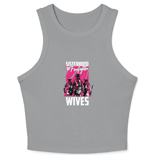 Firefighter Thin Red Line Sisterhood Crop Tank Top