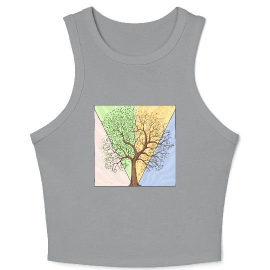 Four Seasons Trees Crop Tank Top
