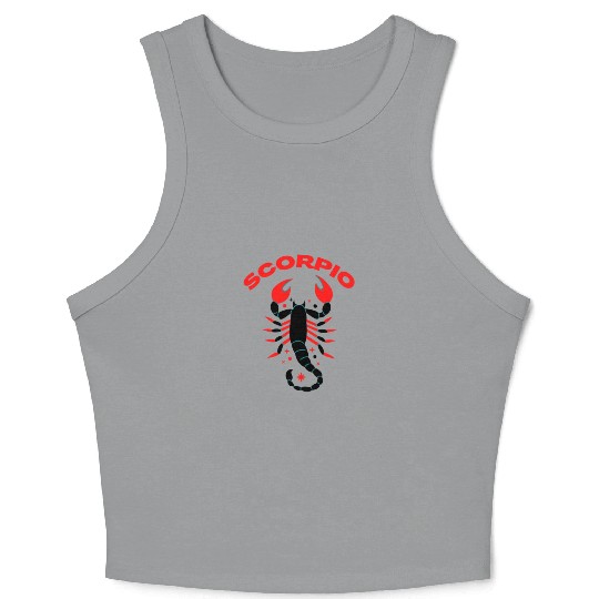 Scorpio beautiful design Crop Tank Top