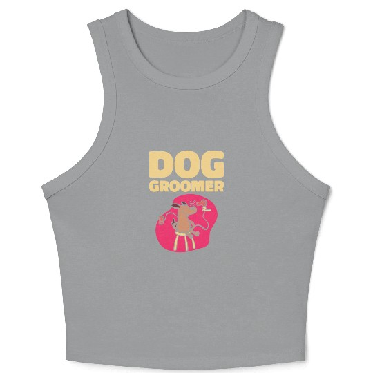 Dog Groomer Canine Grooming Hygiene Crop Tank Top