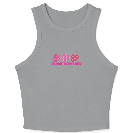 x27 Plant Powered x27 Vegan raspberry Crop Tank Top