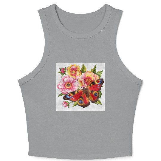 Crop Tank Top flowers for adults and kids