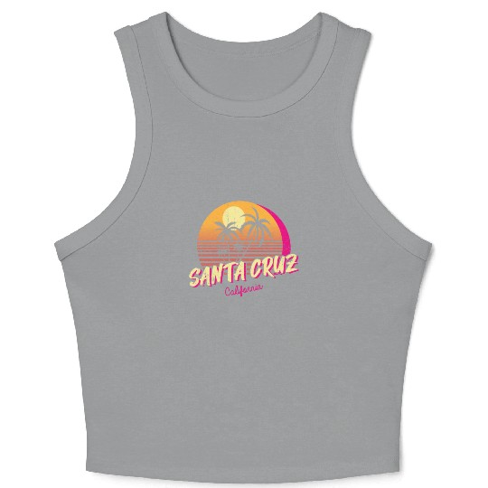 Retro Santa Cruz California Crop Tank Top