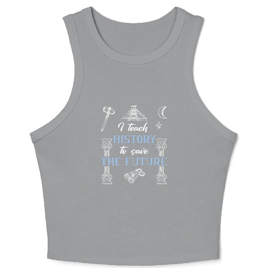 History Teacher Crop Tank Top