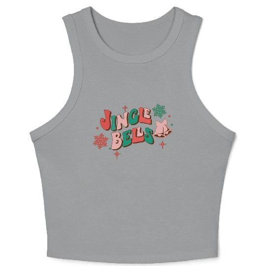 Jingle Bells Christmas Crop Tank Top