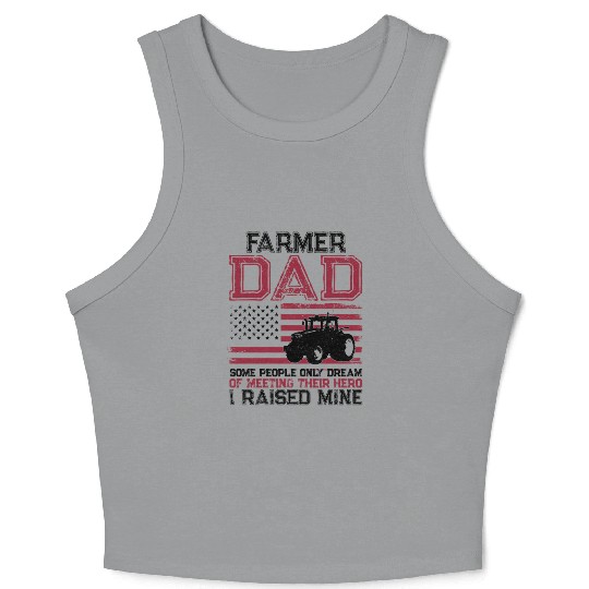 Farming Farmer Dad Father Tractor Crop Tank Top