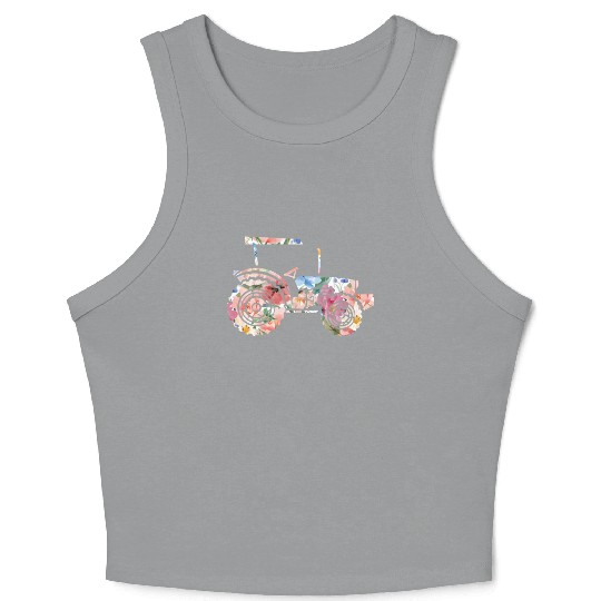 Farming Farmer Flower Floral Crop Tank Top