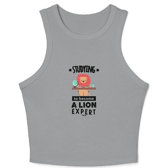Leo learns in school Crop Tank Top